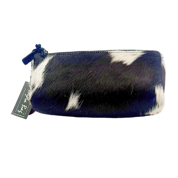 Myra Bag Handbags - Myra Bag Cowhide Leather Pouch Cosmetic Makeup Bag Zipper Closure NWT